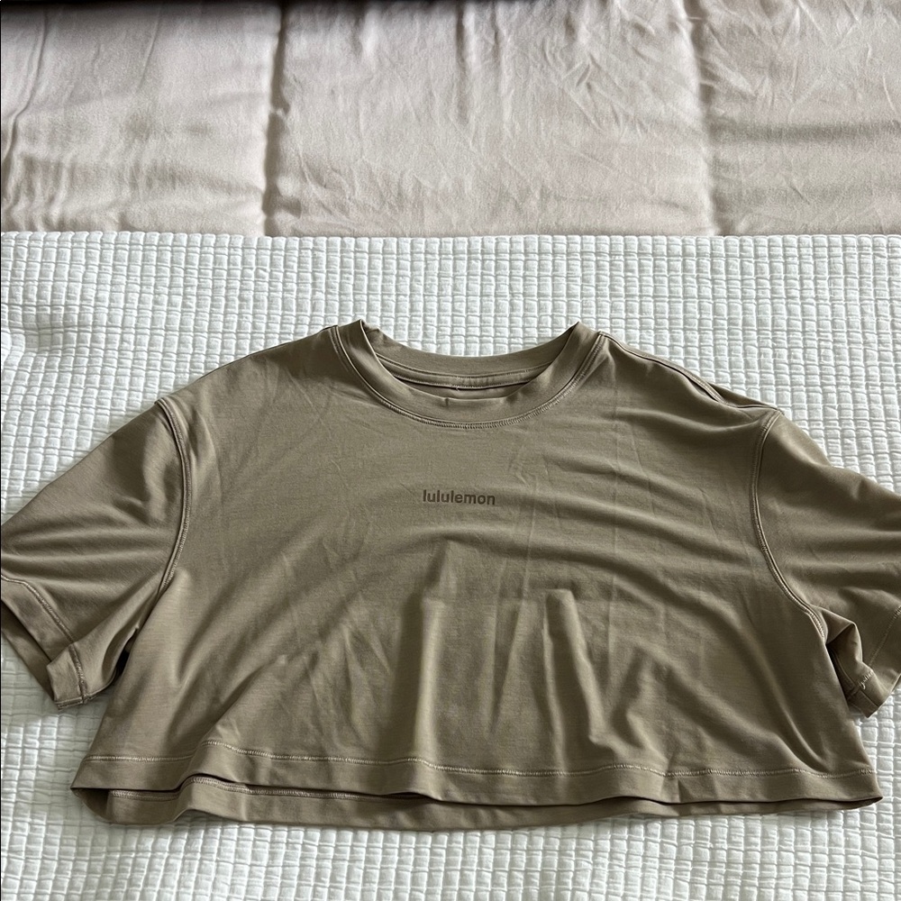 lululemon athletica Beige Crop Top